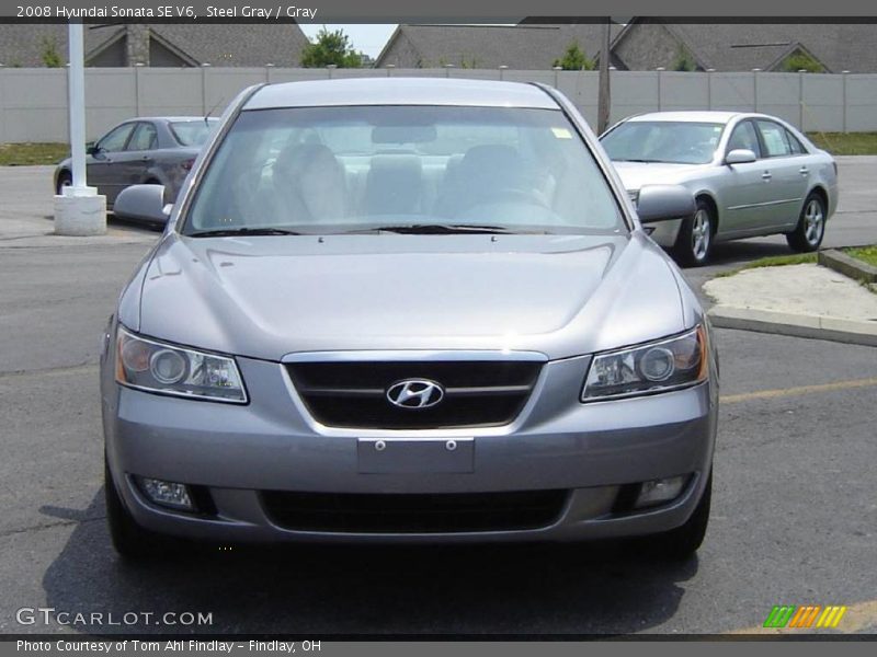 Steel Gray / Gray 2008 Hyundai Sonata SE V6