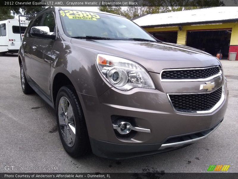 Graystone Metallic / Brownstone/Jet Black 2012 Chevrolet Equinox LTZ AWD