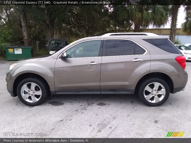 Graystone Metallic / Brownstone/Jet Black 2012 Chevrolet Equinox LTZ AWD