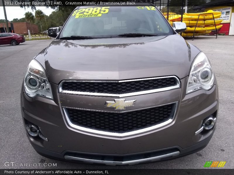 Graystone Metallic / Brownstone/Jet Black 2012 Chevrolet Equinox LTZ AWD