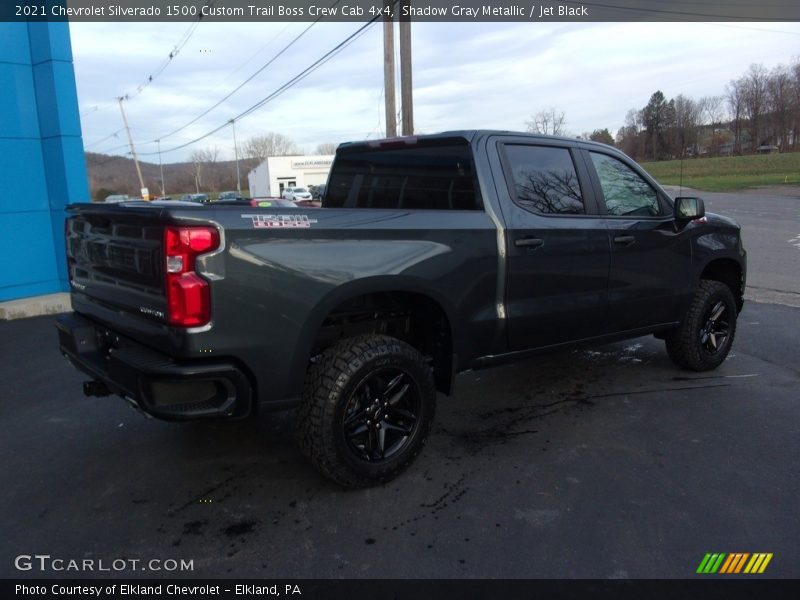 Shadow Gray Metallic / Jet Black 2021 Chevrolet Silverado 1500 Custom Trail Boss Crew Cab 4x4