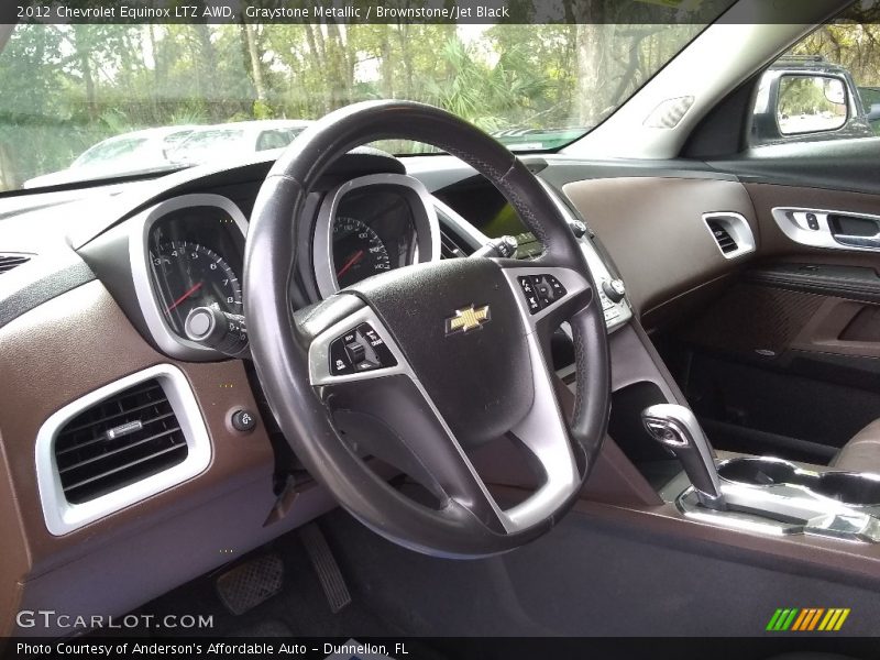 Graystone Metallic / Brownstone/Jet Black 2012 Chevrolet Equinox LTZ AWD