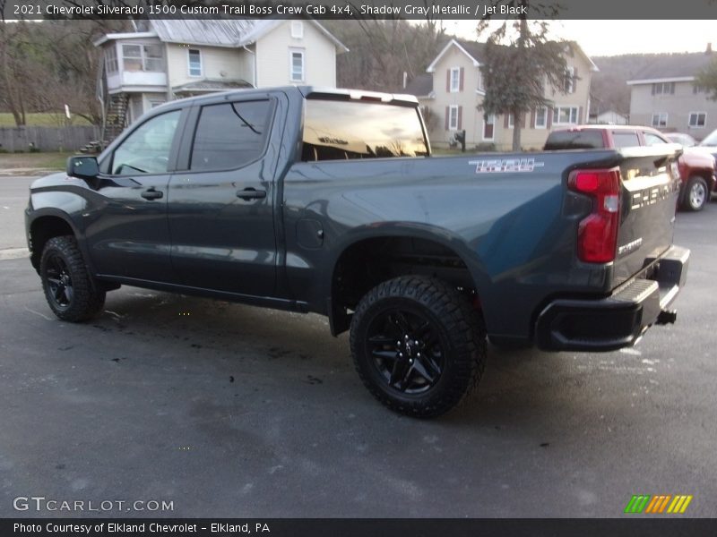 Shadow Gray Metallic / Jet Black 2021 Chevrolet Silverado 1500 Custom Trail Boss Crew Cab 4x4