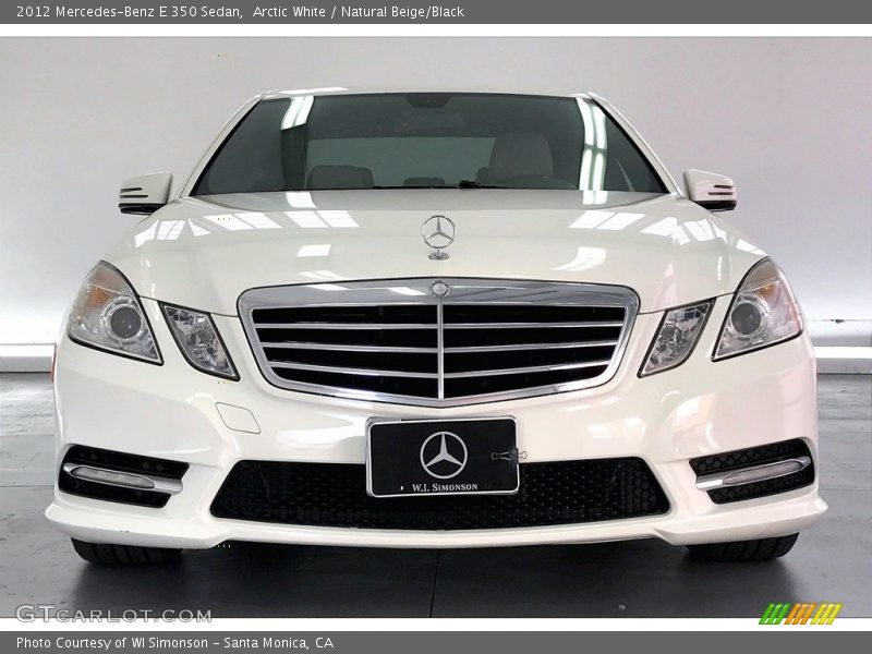 Arctic White / Natural Beige/Black 2012 Mercedes-Benz E 350 Sedan