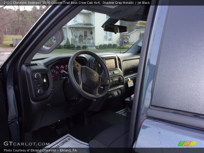 Shadow Gray Metallic / Jet Black 2021 Chevrolet Silverado 1500 Custom Trail Boss Crew Cab 4x4