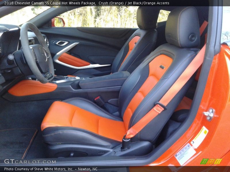  2018 Camaro SS Coupe Hot Wheels Package Jet Black/Orange Accents Interior