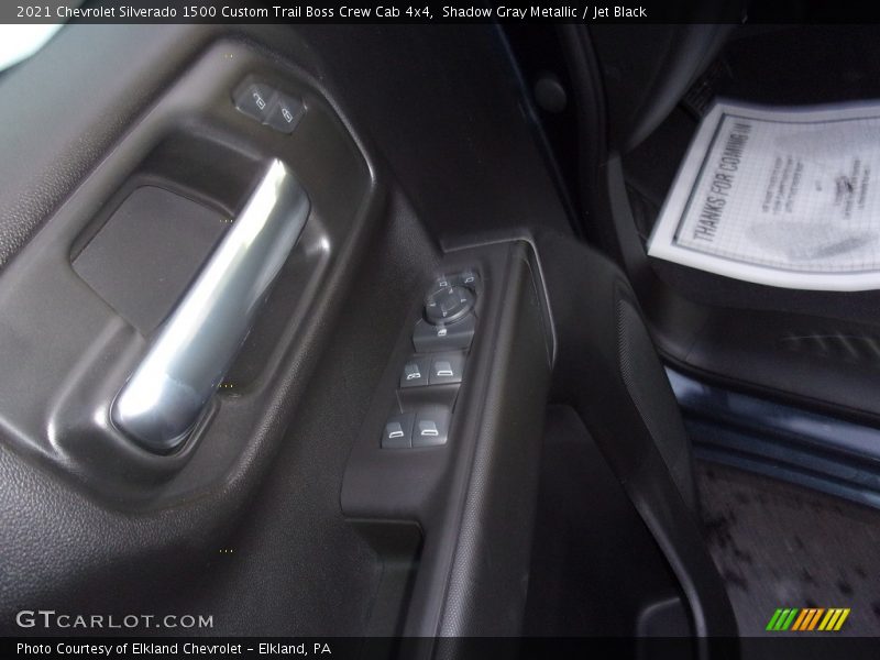 Shadow Gray Metallic / Jet Black 2021 Chevrolet Silverado 1500 Custom Trail Boss Crew Cab 4x4