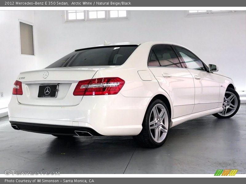 Arctic White / Natural Beige/Black 2012 Mercedes-Benz E 350 Sedan