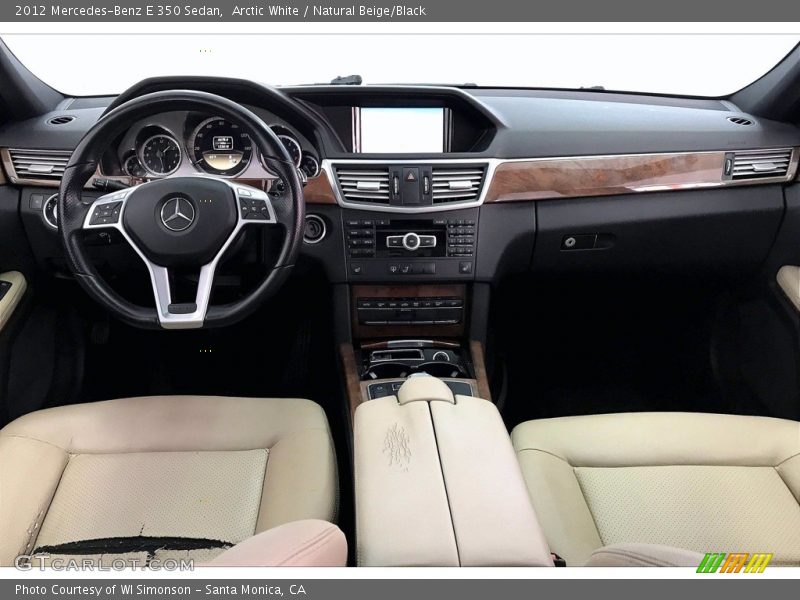 Arctic White / Natural Beige/Black 2012 Mercedes-Benz E 350 Sedan