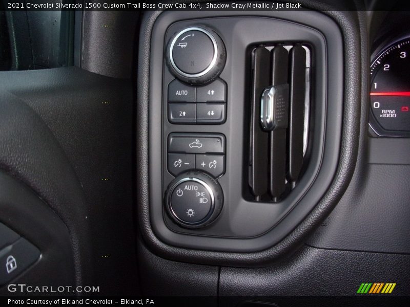 Shadow Gray Metallic / Jet Black 2021 Chevrolet Silverado 1500 Custom Trail Boss Crew Cab 4x4