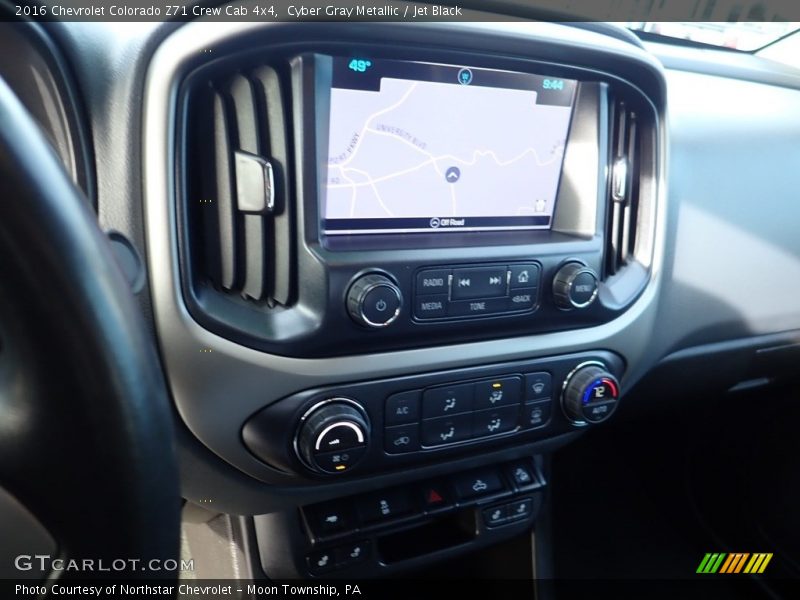 Cyber Gray Metallic / Jet Black 2016 Chevrolet Colorado Z71 Crew Cab 4x4