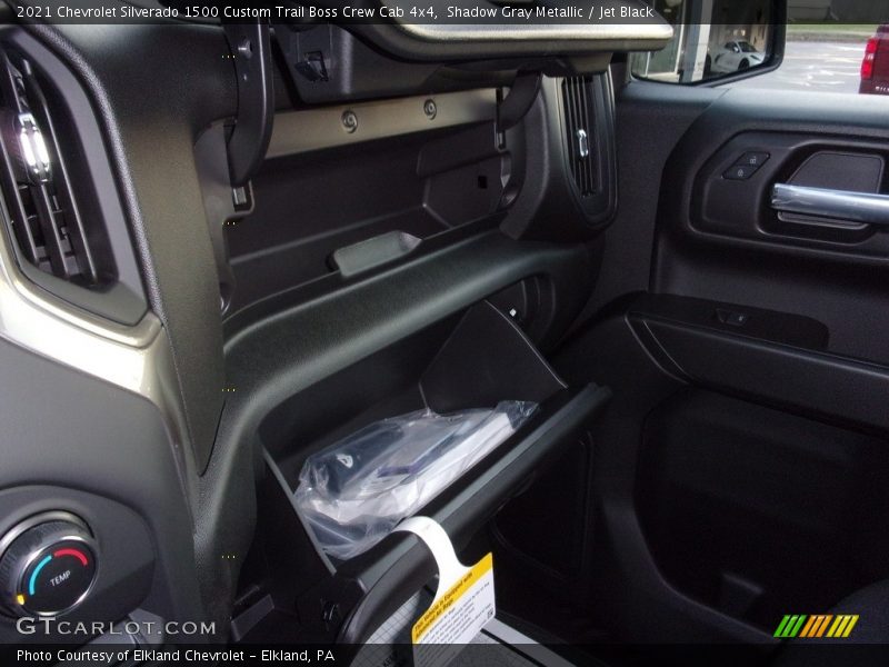 Shadow Gray Metallic / Jet Black 2021 Chevrolet Silverado 1500 Custom Trail Boss Crew Cab 4x4