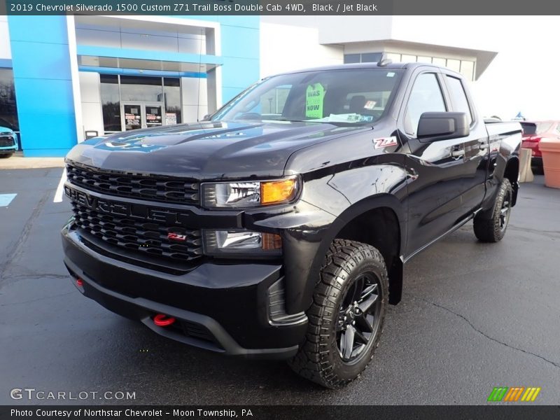 Black / Jet Black 2019 Chevrolet Silverado 1500 Custom Z71 Trail Boss Double Cab 4WD