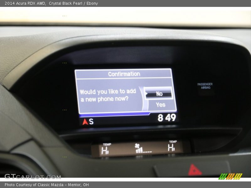 Crystal Black Pearl / Ebony 2014 Acura RDX AWD
