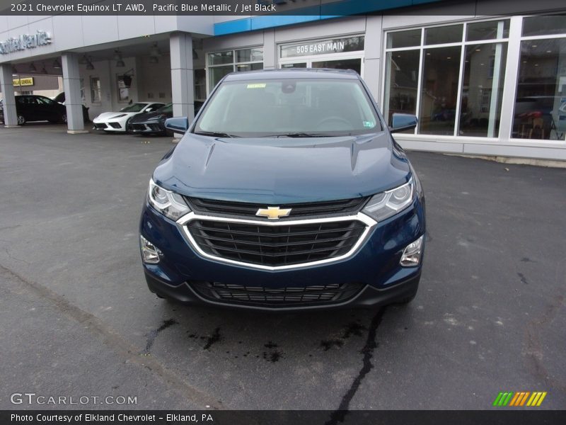 Pacific Blue Metallic / Jet Black 2021 Chevrolet Equinox LT AWD