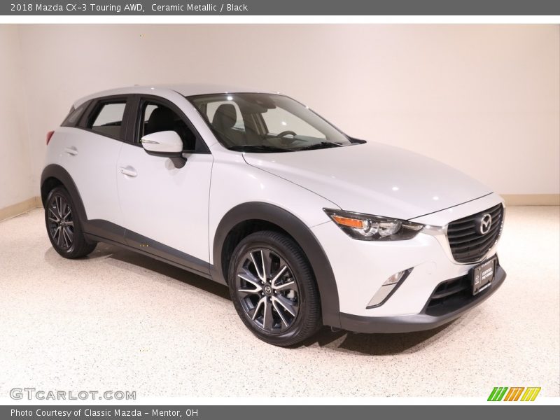 Ceramic Metallic / Black 2018 Mazda CX-3 Touring AWD
