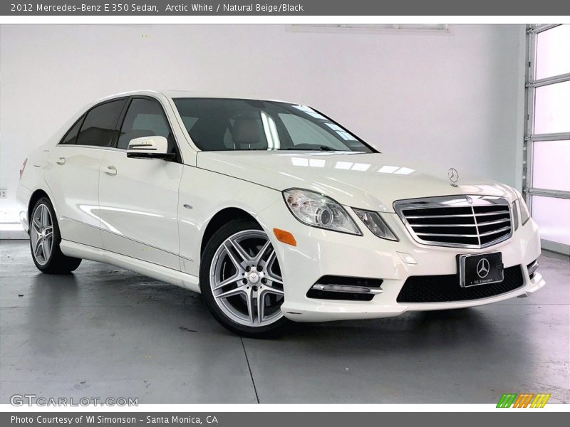 Arctic White / Natural Beige/Black 2012 Mercedes-Benz E 350 Sedan