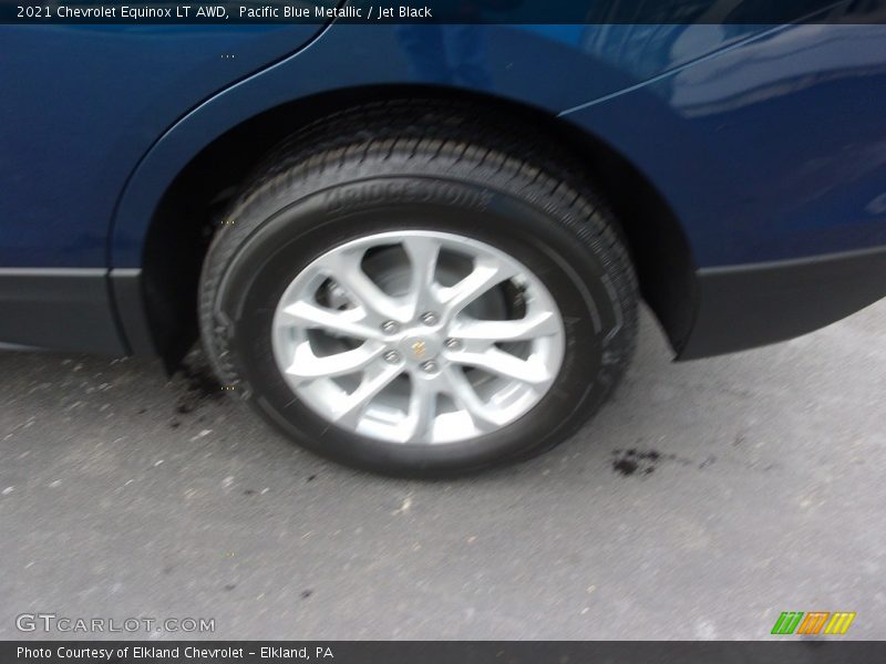 Pacific Blue Metallic / Jet Black 2021 Chevrolet Equinox LT AWD