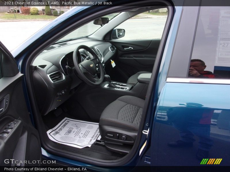 Pacific Blue Metallic / Jet Black 2021 Chevrolet Equinox LT AWD