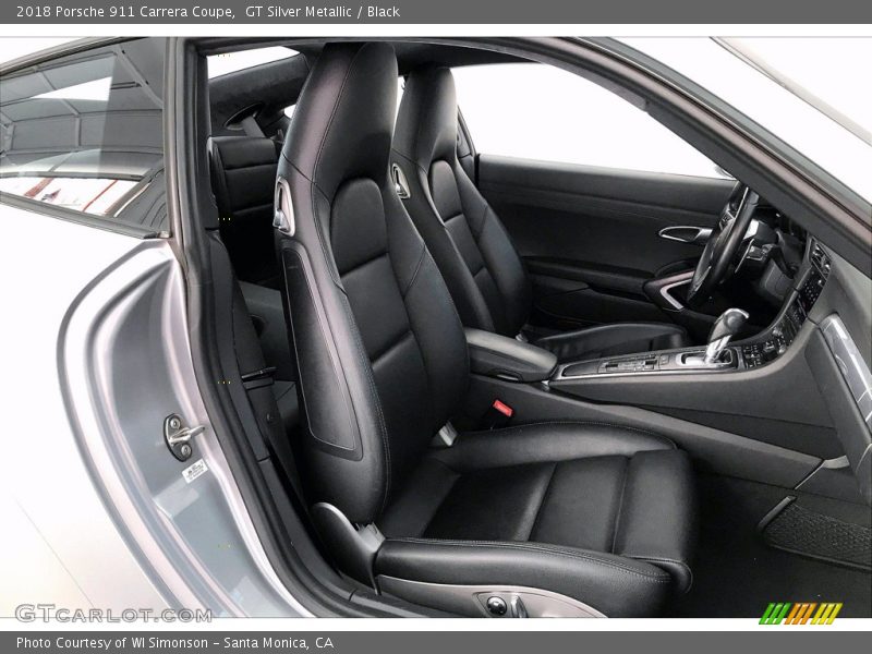 GT Silver Metallic / Black 2018 Porsche 911 Carrera Coupe