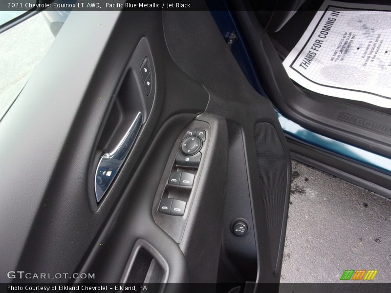 Pacific Blue Metallic / Jet Black 2021 Chevrolet Equinox LT AWD