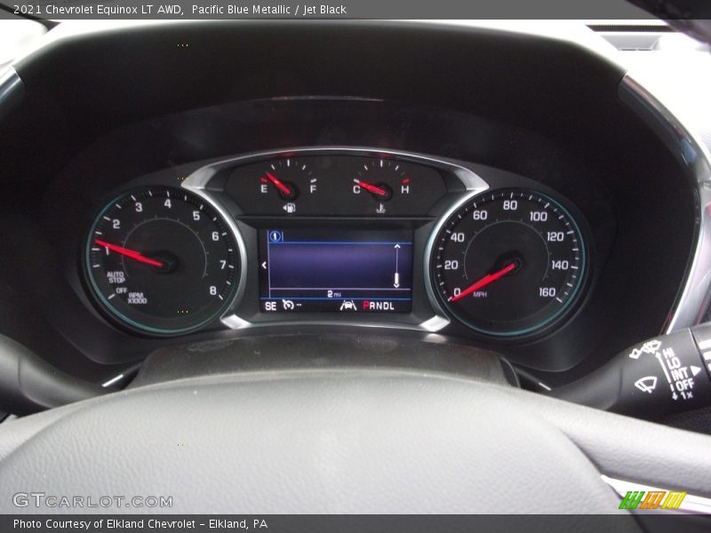 Pacific Blue Metallic / Jet Black 2021 Chevrolet Equinox LT AWD