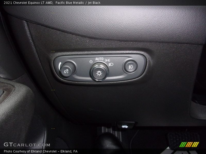 Pacific Blue Metallic / Jet Black 2021 Chevrolet Equinox LT AWD