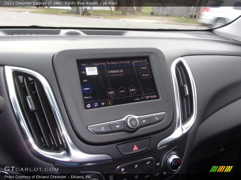 Pacific Blue Metallic / Jet Black 2021 Chevrolet Equinox LT AWD