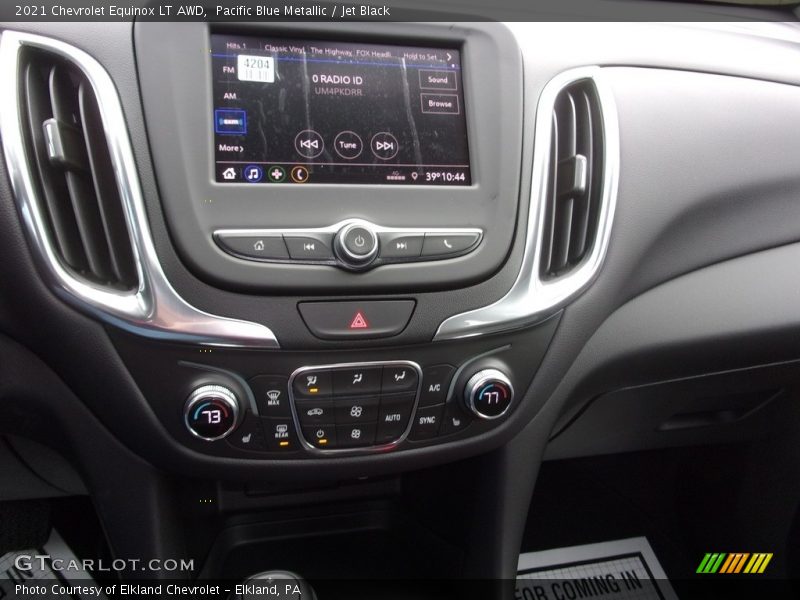 Pacific Blue Metallic / Jet Black 2021 Chevrolet Equinox LT AWD