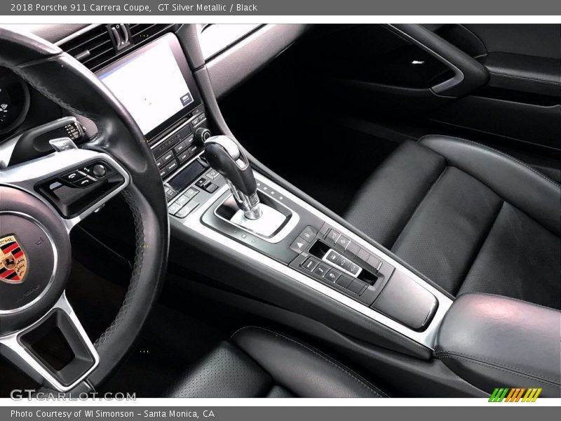GT Silver Metallic / Black 2018 Porsche 911 Carrera Coupe