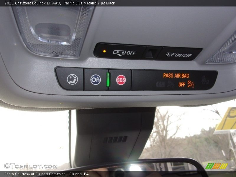 Pacific Blue Metallic / Jet Black 2021 Chevrolet Equinox LT AWD