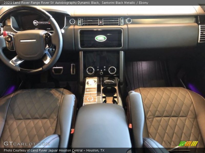 Front Seat of 2021 Range Rover SV Autobiography Dynamic Black