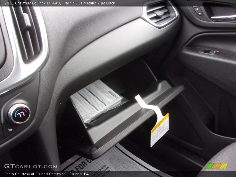 Pacific Blue Metallic / Jet Black 2021 Chevrolet Equinox LT AWD