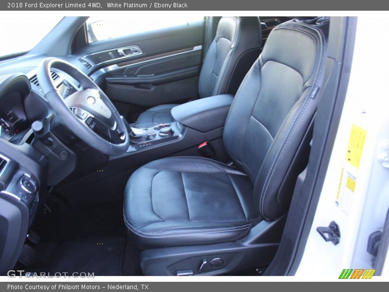 White Platinum / Ebony Black 2018 Ford Explorer Limited 4WD