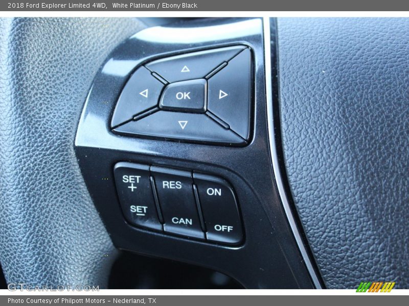 White Platinum / Ebony Black 2018 Ford Explorer Limited 4WD