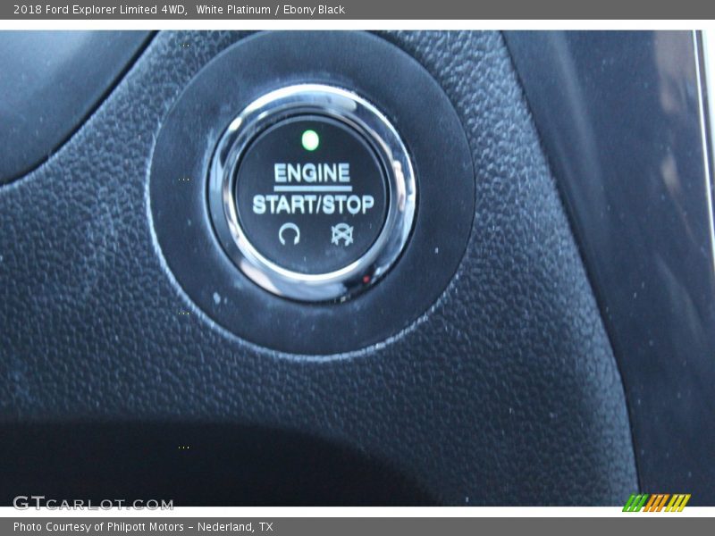 White Platinum / Ebony Black 2018 Ford Explorer Limited 4WD