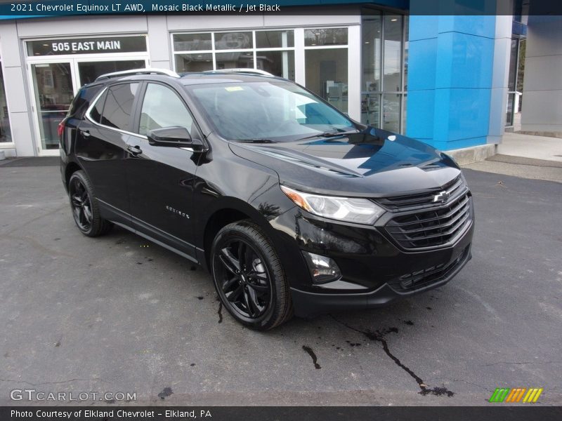 Mosaic Black Metallic / Jet Black 2021 Chevrolet Equinox LT AWD