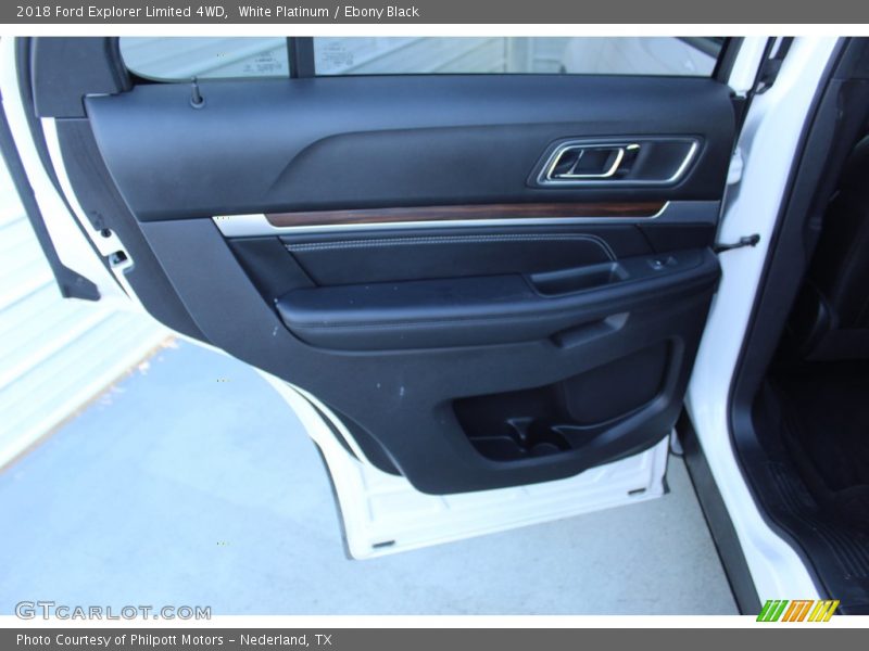 White Platinum / Ebony Black 2018 Ford Explorer Limited 4WD