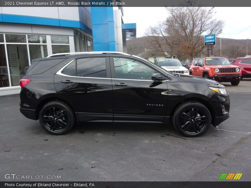 Mosaic Black Metallic / Jet Black 2021 Chevrolet Equinox LT AWD