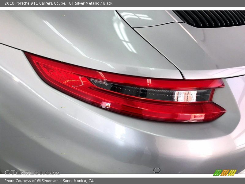 GT Silver Metallic / Black 2018 Porsche 911 Carrera Coupe