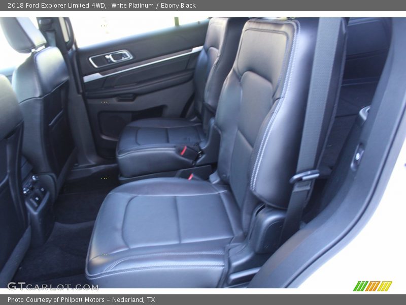White Platinum / Ebony Black 2018 Ford Explorer Limited 4WD