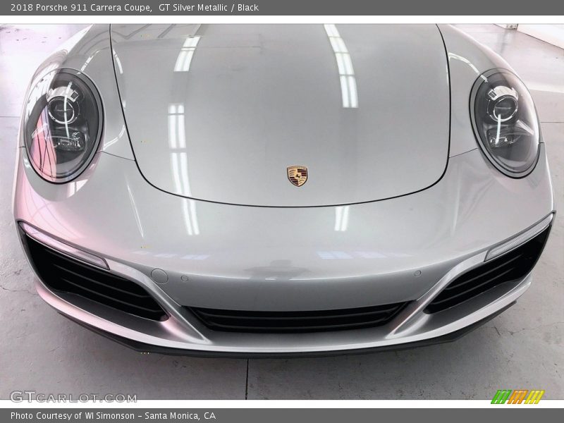 GT Silver Metallic / Black 2018 Porsche 911 Carrera Coupe