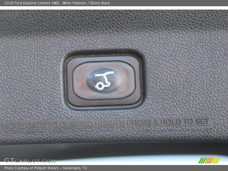 White Platinum / Ebony Black 2018 Ford Explorer Limited 4WD