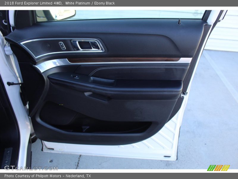 White Platinum / Ebony Black 2018 Ford Explorer Limited 4WD