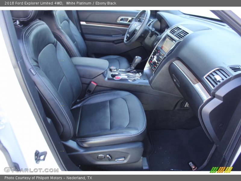White Platinum / Ebony Black 2018 Ford Explorer Limited 4WD