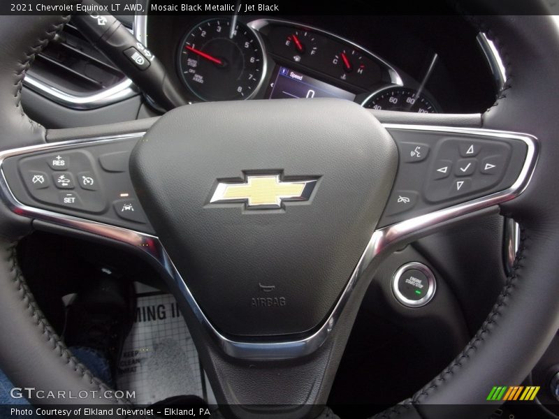 Mosaic Black Metallic / Jet Black 2021 Chevrolet Equinox LT AWD