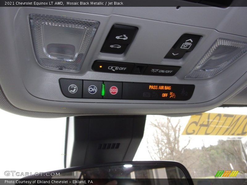 Mosaic Black Metallic / Jet Black 2021 Chevrolet Equinox LT AWD