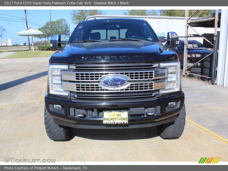 Shadow Black / Black 2017 Ford F250 Super Duty Platinum Crew Cab 4x4