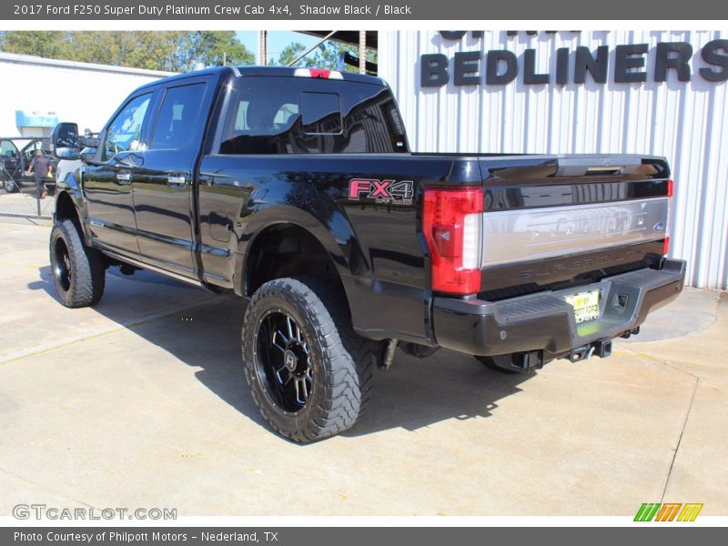 Shadow Black / Black 2017 Ford F250 Super Duty Platinum Crew Cab 4x4