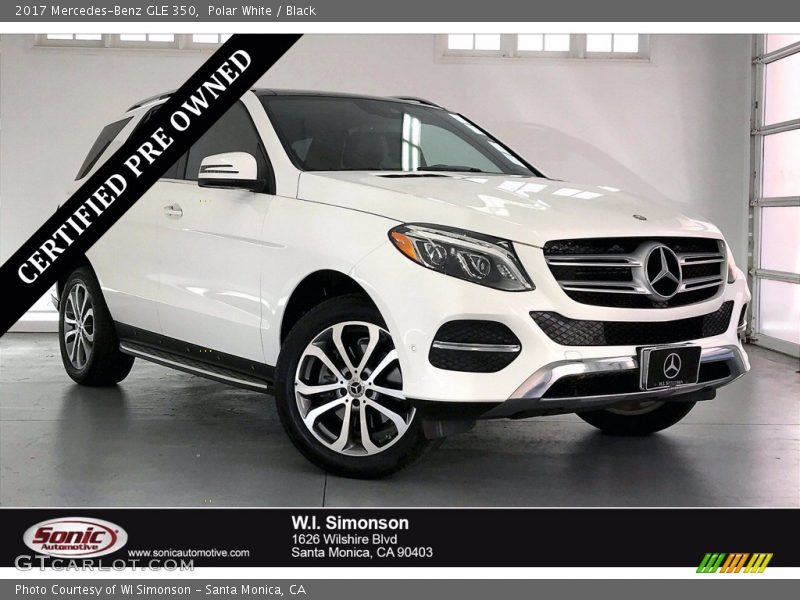 Polar White / Black 2017 Mercedes-Benz GLE 350